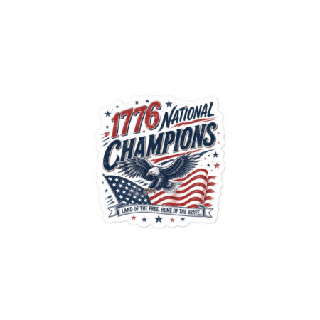 1776 National Champions Bubble-free Sticker