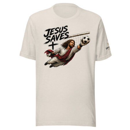 Jesus Saves — Goalkeeper Unisex T-shirt