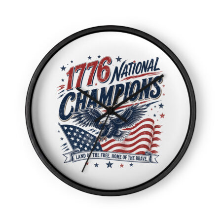 1776 National Champions - Wall Clock